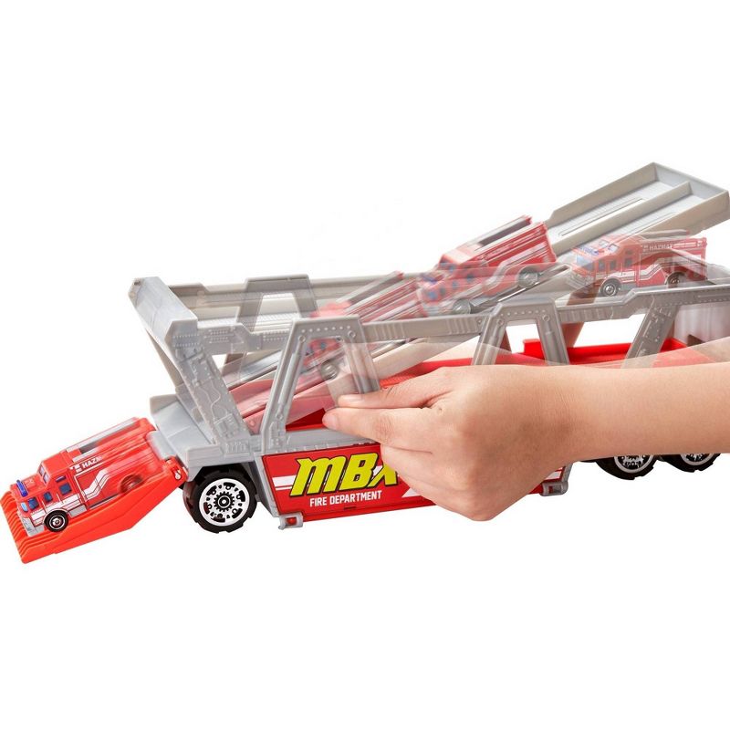 Matchbox Fire Rescue Hauler Playset