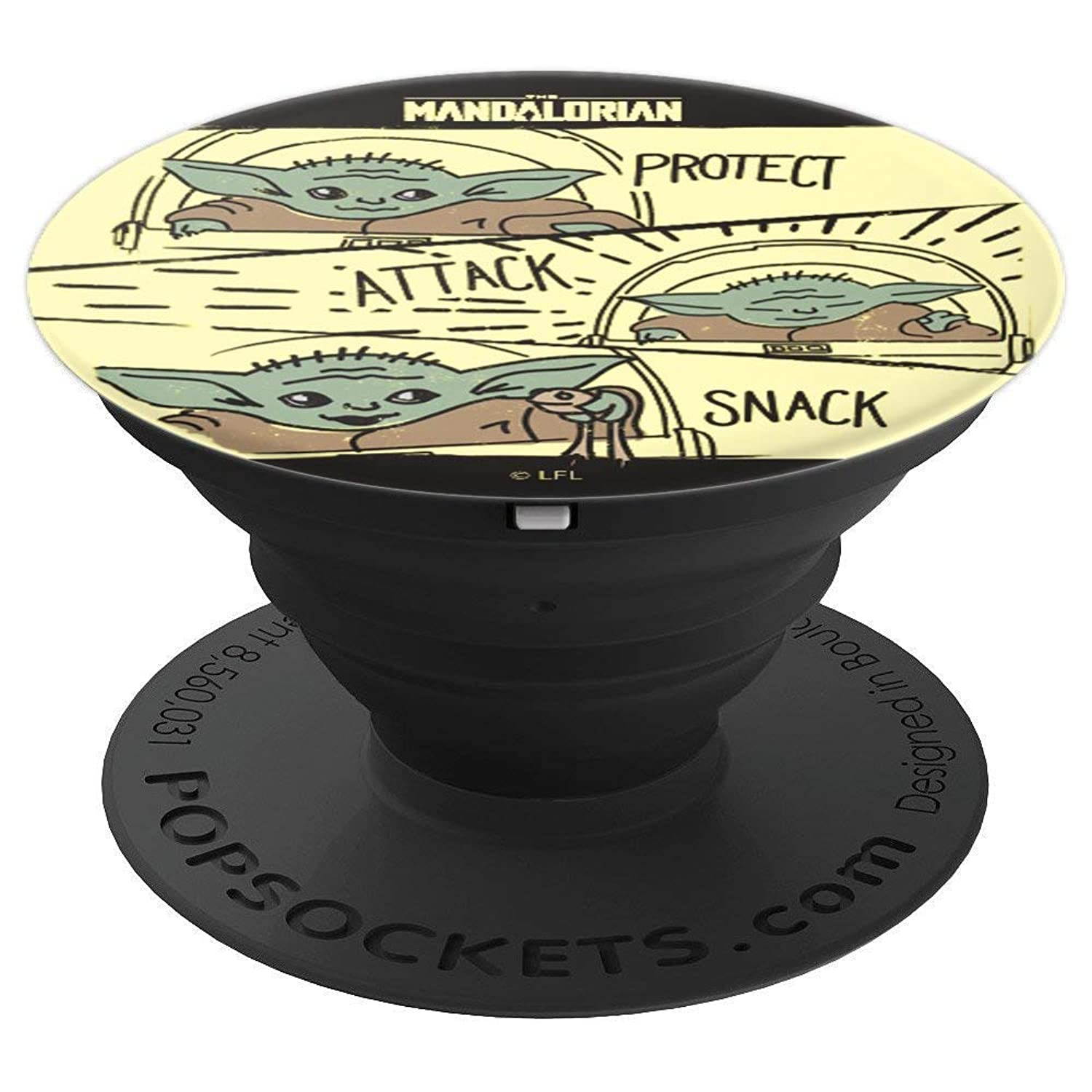 Star Wars The Mandalorian The Child Protect Attack Snack PopSockets Grip and Stand for Phones and Tablets