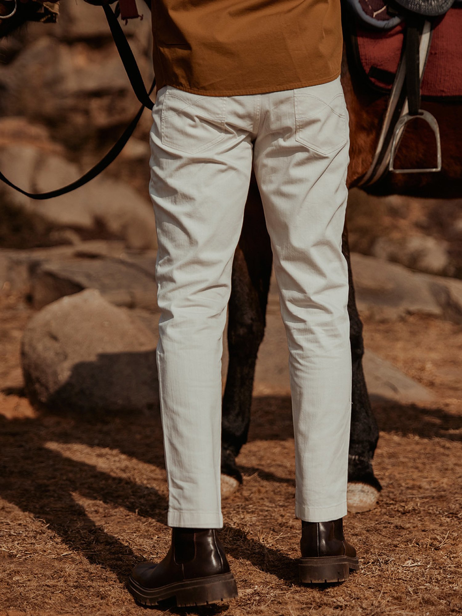 WES Casuals by Westside Olive Relaxed-Fit Mid-Rise Cotton Blend Joggers