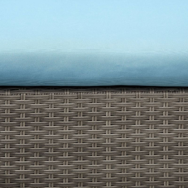 3pc Rattan Wicker Patio Sectional Set with End Table - Art Leon