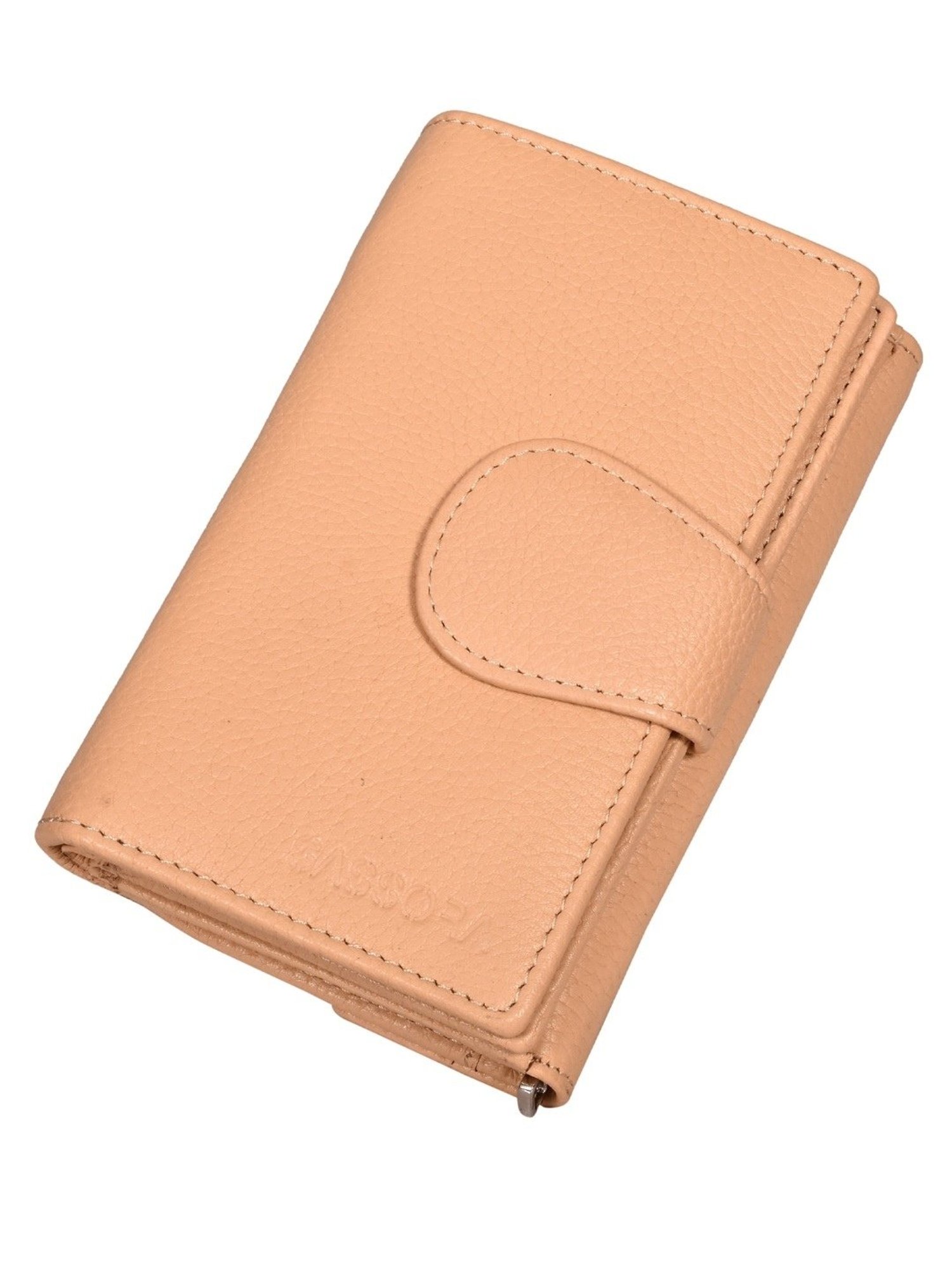 SASSORA QIU Beige Leather Wallet