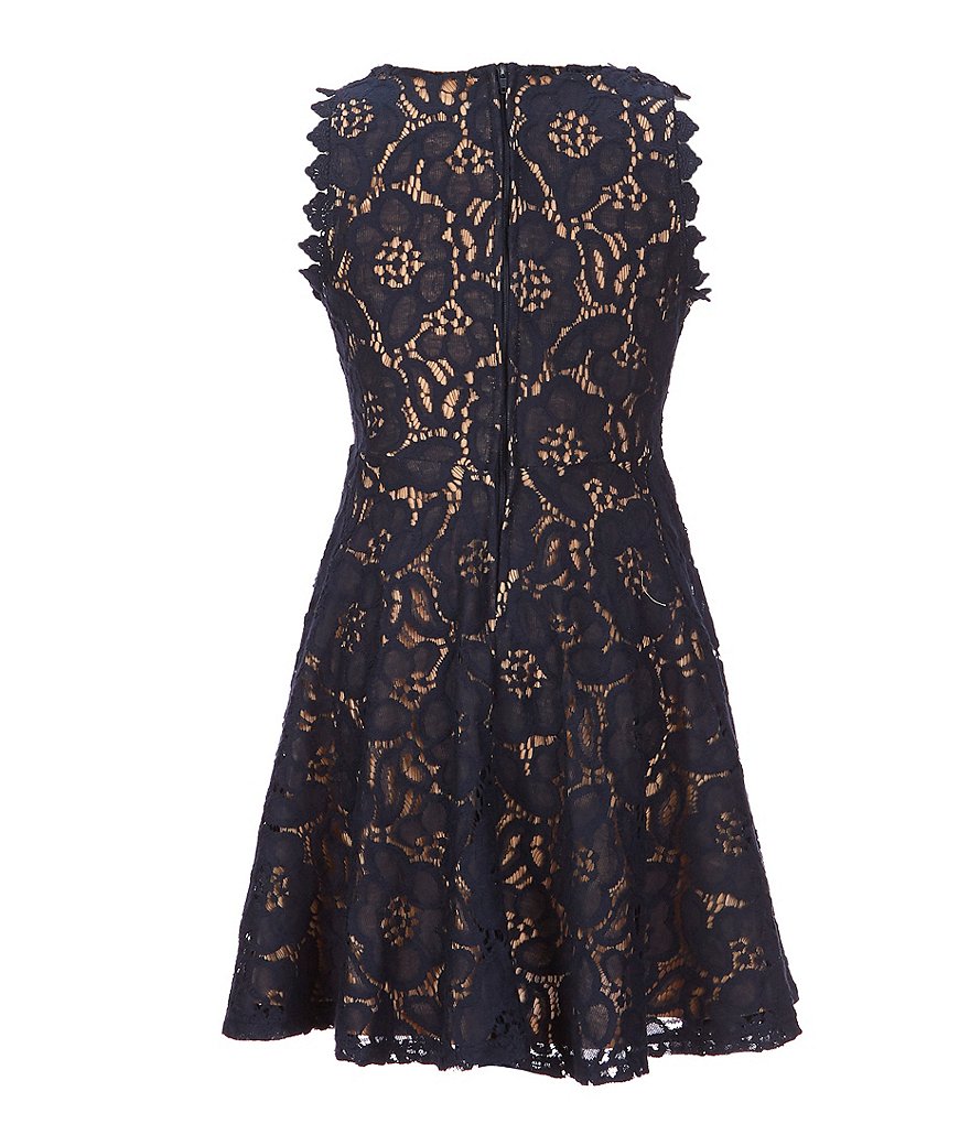 Rare Editions Big Girls 7-16 Tie-Dye Pleated Chiffon Maxi Dress