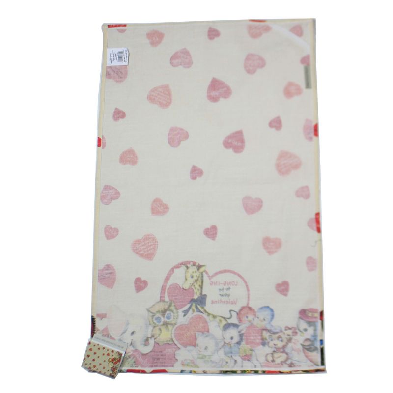 Tabletop 27.0" Your Valentine Dish Towel Valentines Day Hearts Primitives By Kathy  -  Kitchen Towel