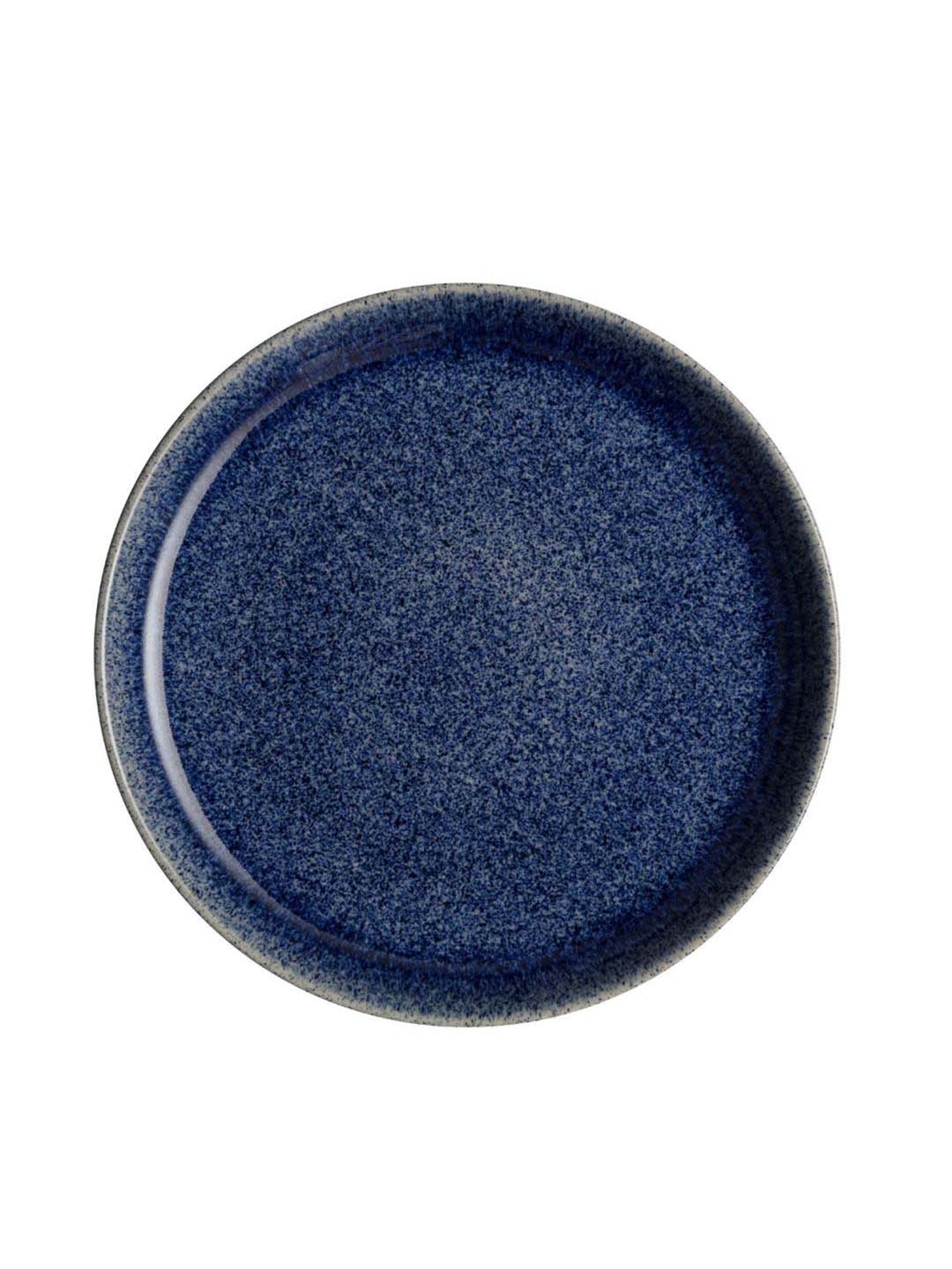 DENBY Studio Blue Stoneware Cobalt Coupe Dinner Plate (26 cm) - Set of 1