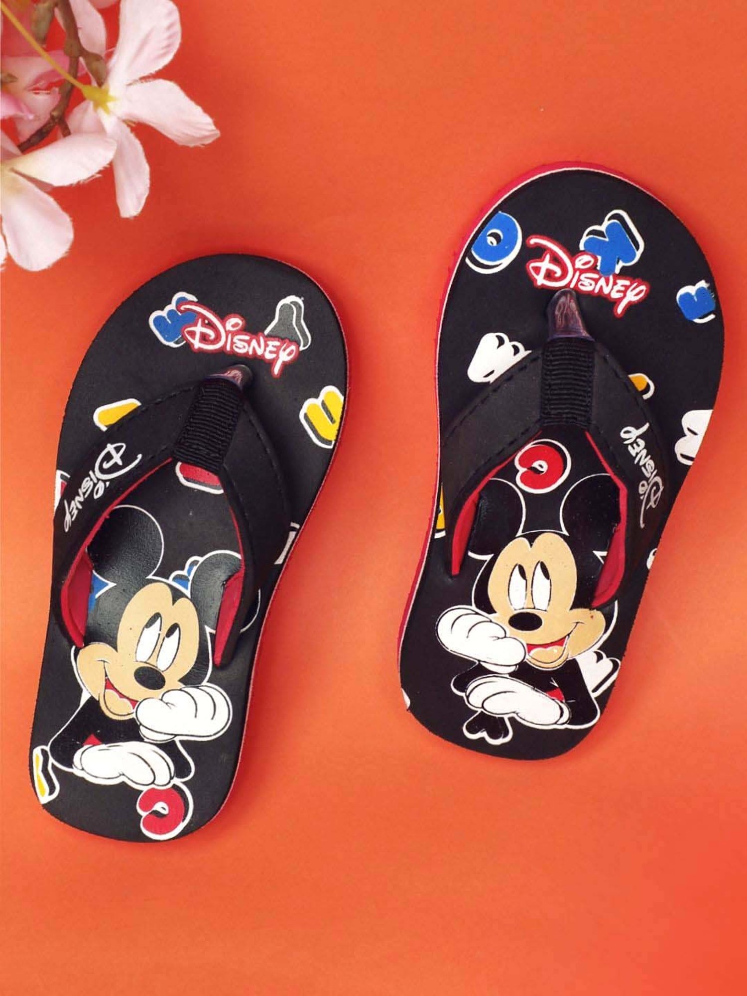 Yellow by Westside Navy Stripe Pattern Slides