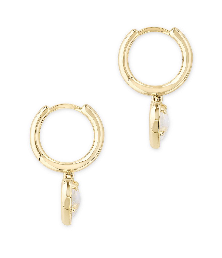 Kendra Scott Ari Heart Gold Huggie Earrings