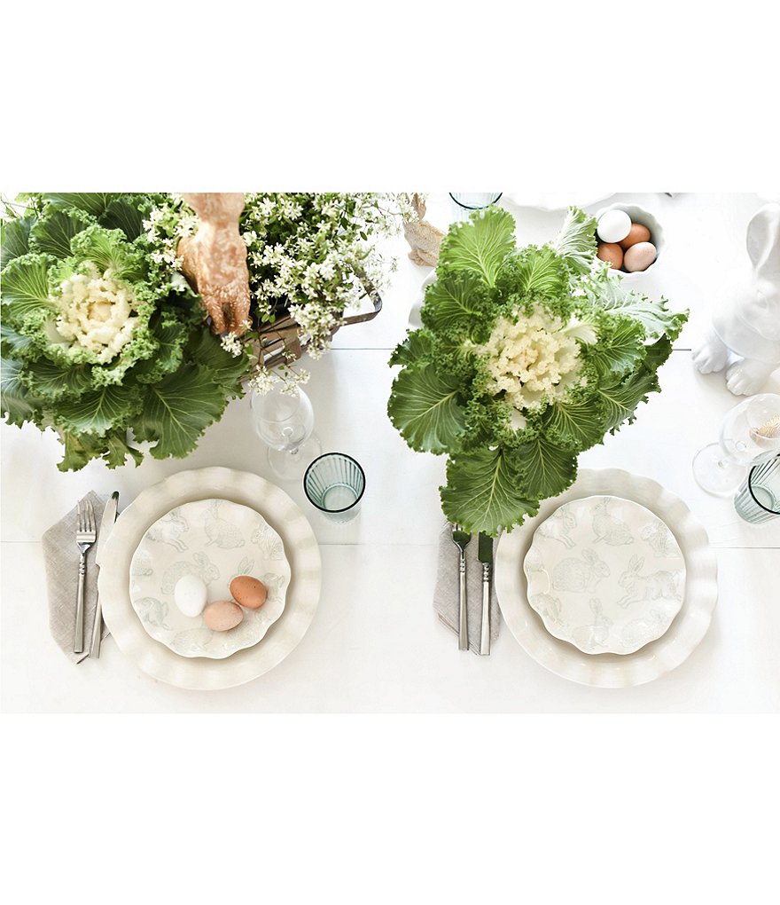 Coton Colors Speckled Rabbit Ruffle 8#double; Salad Plate