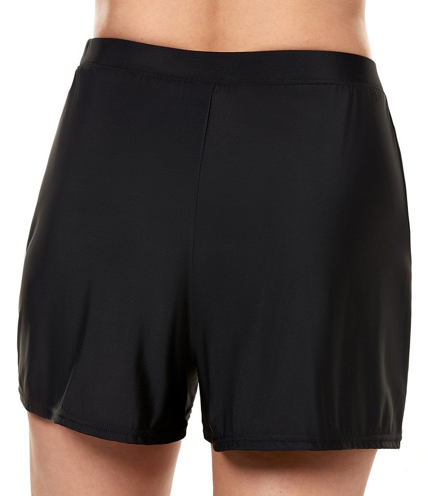 Magicsuit Solids Shirred Swim Skirt