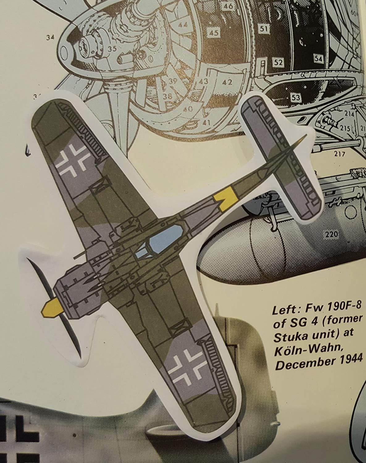 Focke-wulf Fw 190 Plane Sticky Note 2 Pack World War 2 German Fighter Airplane Model