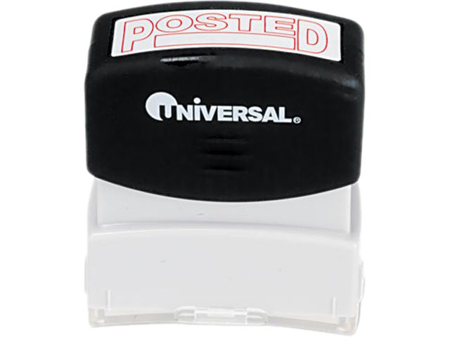Message Stamp, Posted, Pre-Inked/Re-Inkable, Red