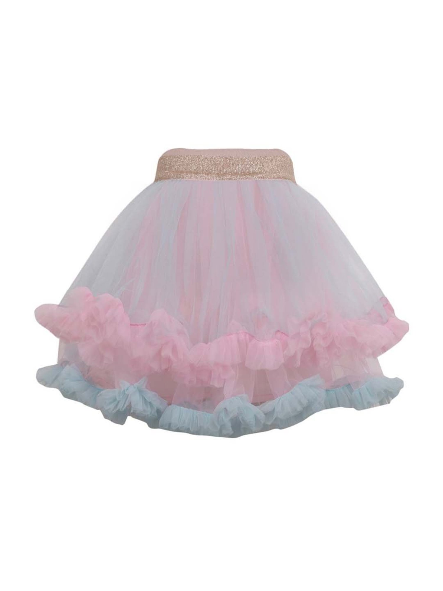A Little Fable Kids Multicolor Regular Rise Skirt