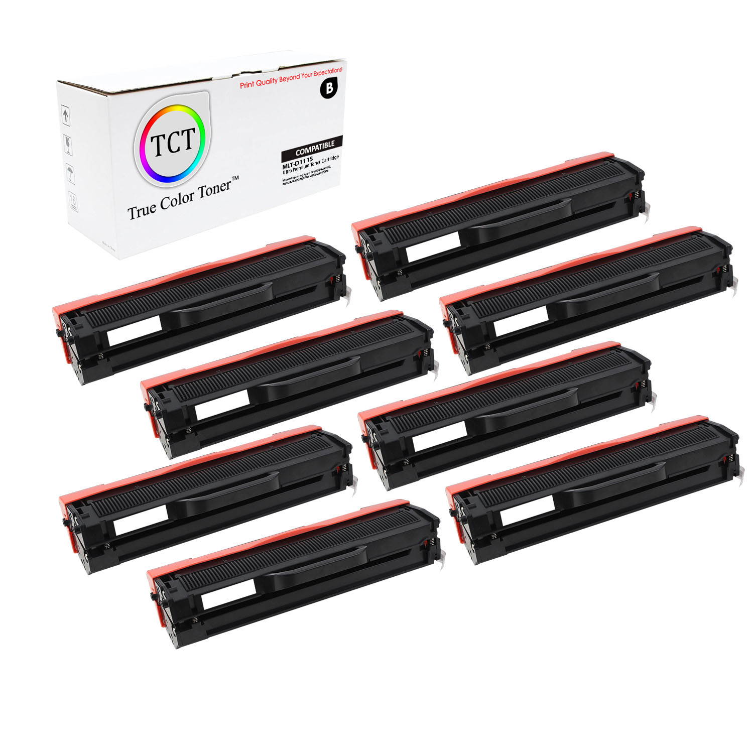 TCT Premium Compatible Toner Cartridge Replacement for Samsung MLT-D111S Black works with Samsung Xpress SL-M2020W M2022 M2022W Printers (1,000 Pages)