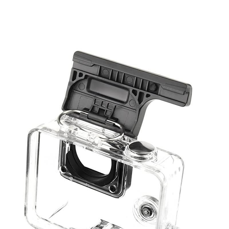 2Pack Plastic Rear Snap Latch Standard WaterproofSkeleton Housing Lock Buckle Replacement for GoPro Hero 4 Hero3+ Protective Housing Case