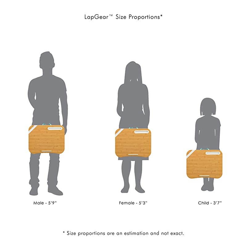 LapGear Designer  with Phone Holder and Device Ledge Aqua Trellis Fits up to 156 Inch Laptops Style No 45422