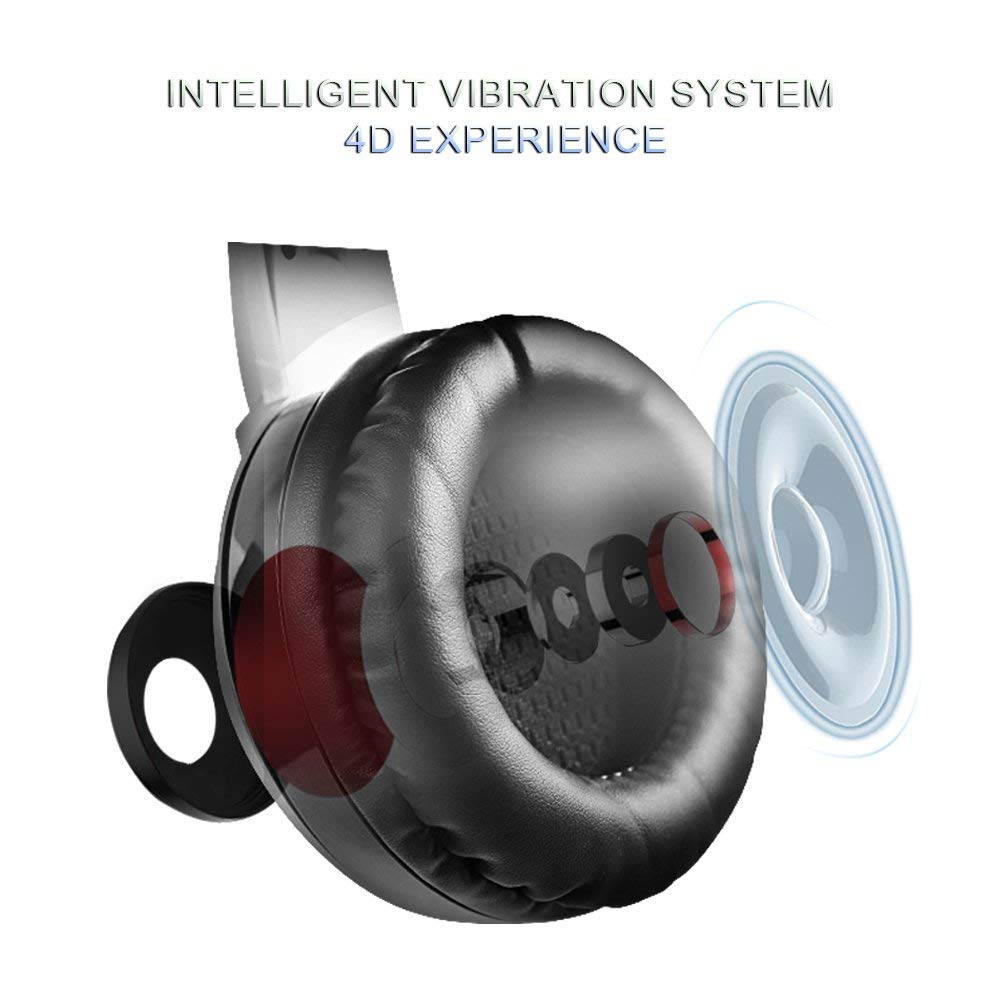 SOMIC G951 USB Plug Stereo Sound Gaming Headset for PC, PS4, Laptop, with Vibration Bass, Mic &RGB LED lights (Black)