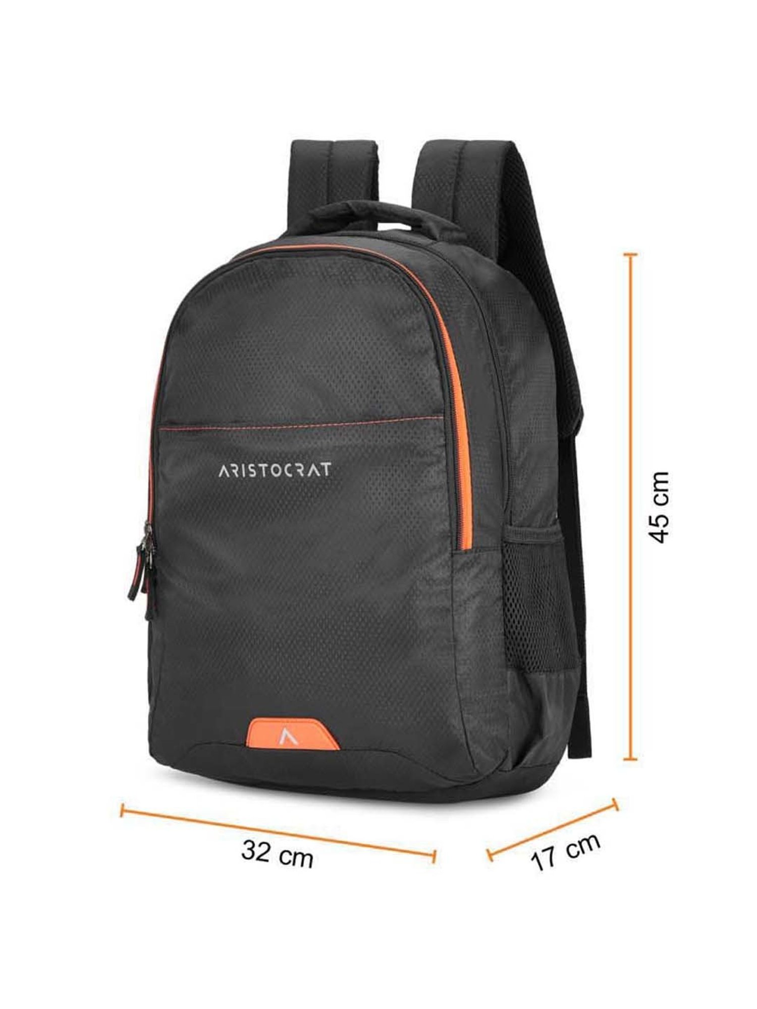 Aristocrat 26 Ltrs Black Medium Laptop Backpack