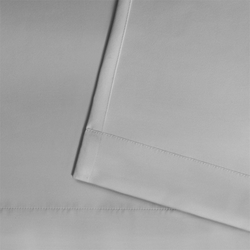 Set of 2 84"x54" Solid Cabana Grommet Top Light Filtering Curtain Panel Light Gray - Exclusive Home