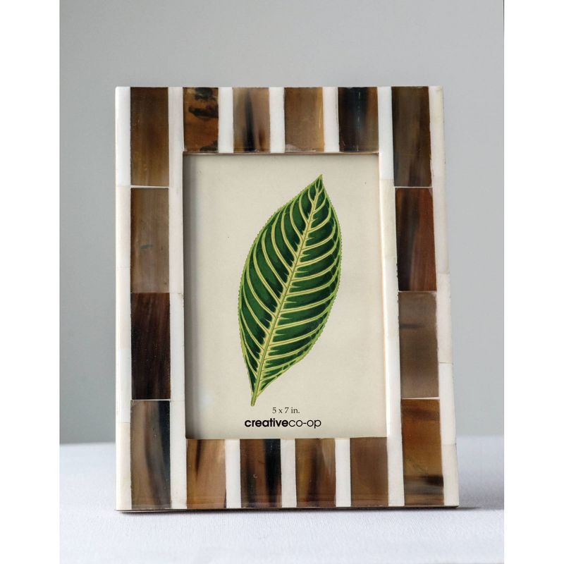 5" x 7" Large Wood and Horn Single Image Frame - 3R Studios