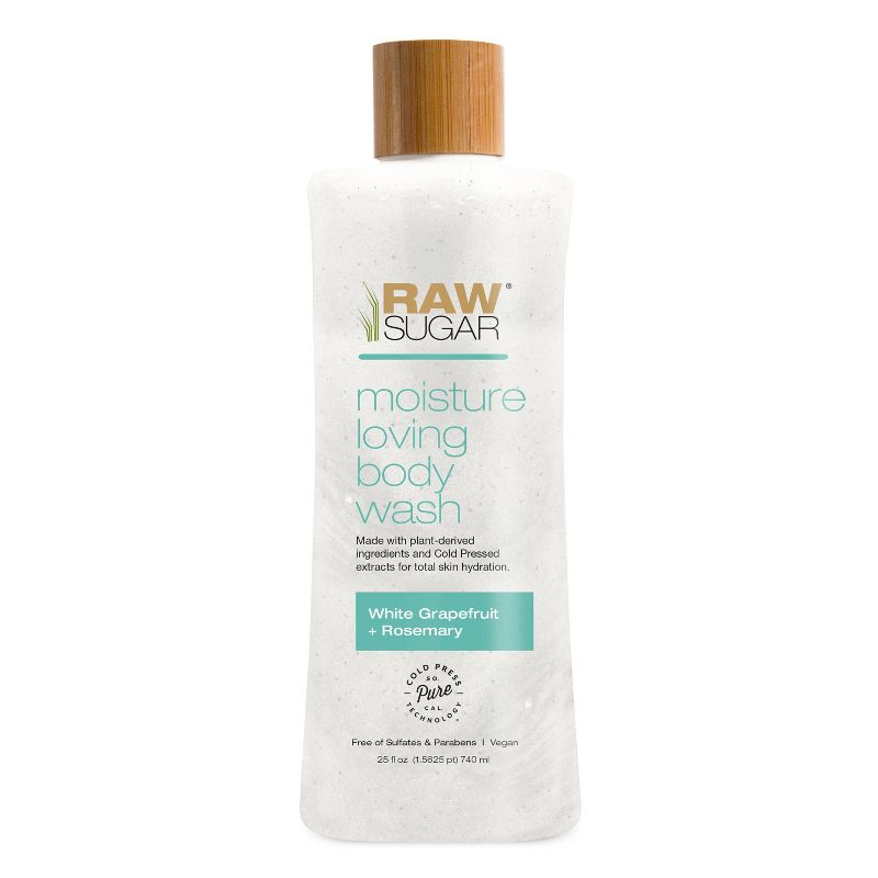 Raw Sugar Moisture Loving Body Wash Grapefruit + Rosemary - 25 fl oz