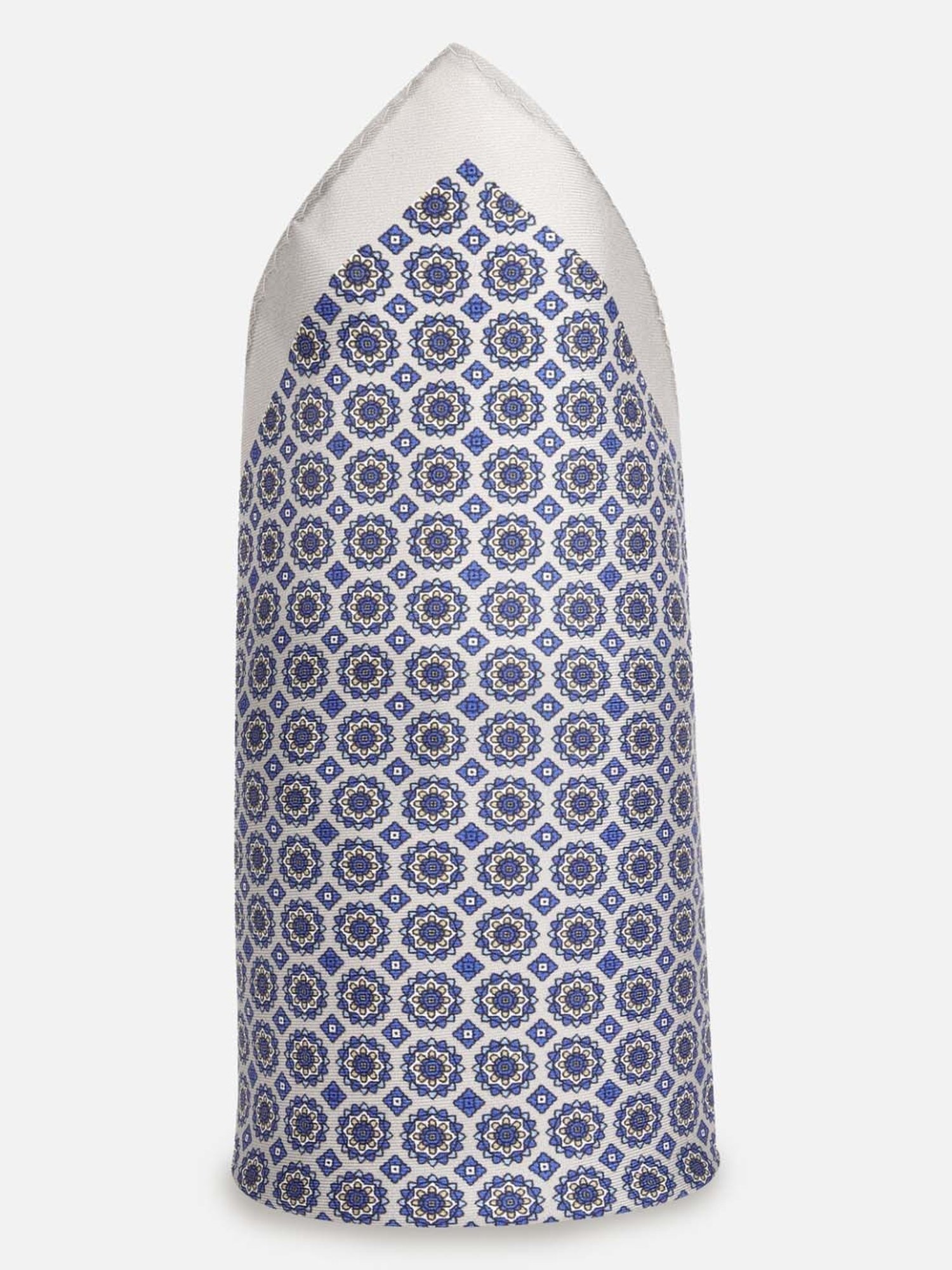 Van Heusen Grey Printed Pocket Square