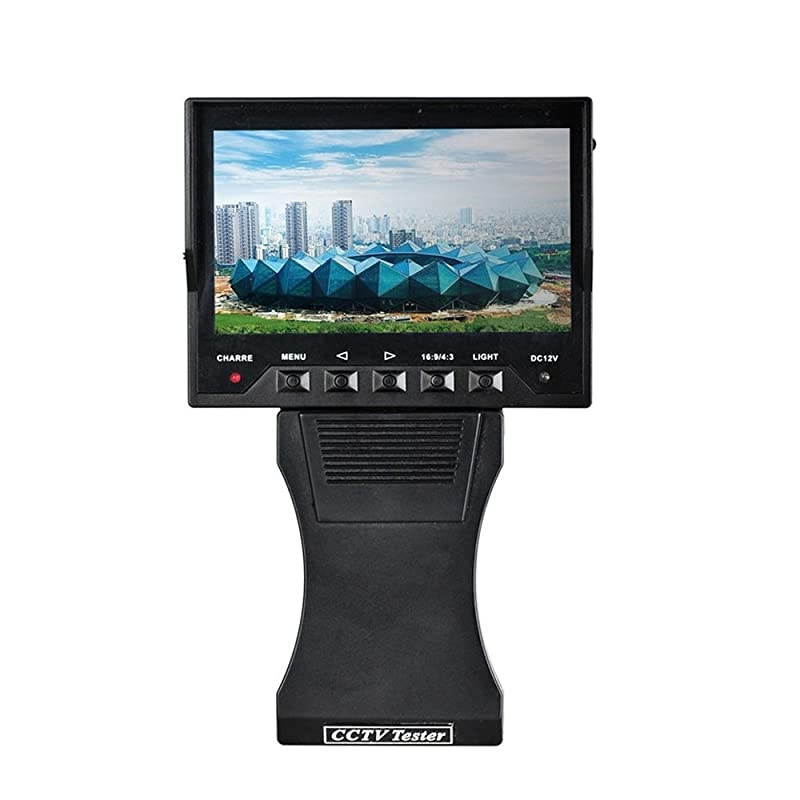 Handheld 43quot TFT LCD Audio Video Security CCTV Analog Camera Tester 12V Output RJ45 Cable Test Monitor