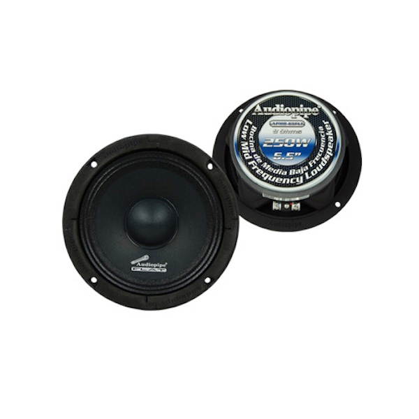 New Audiopipe Apmb65flt 6.5 Inch Flat Loudspeaker 250 Watt Car Audio 6.5" 250W