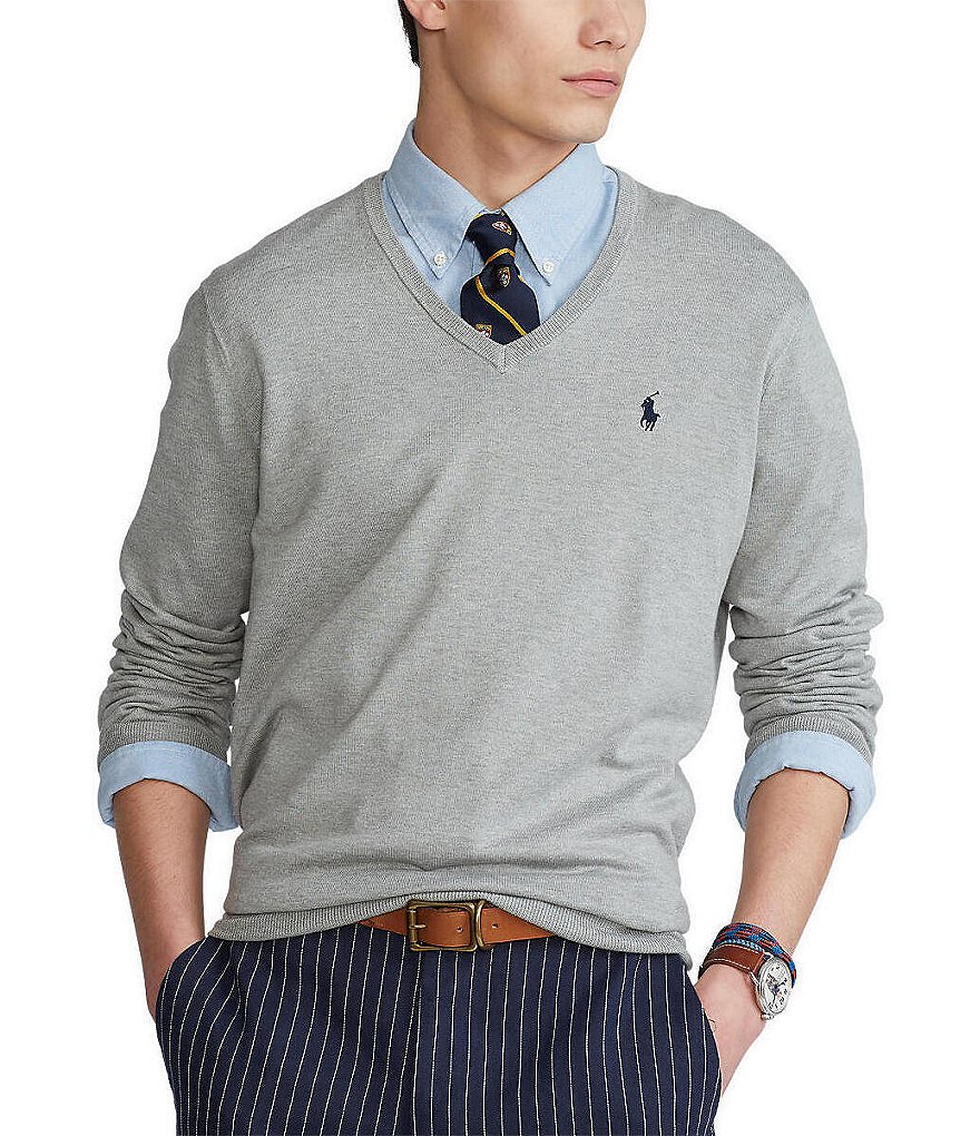 Polo Ralph Lauren Solid V-Neck Sweater