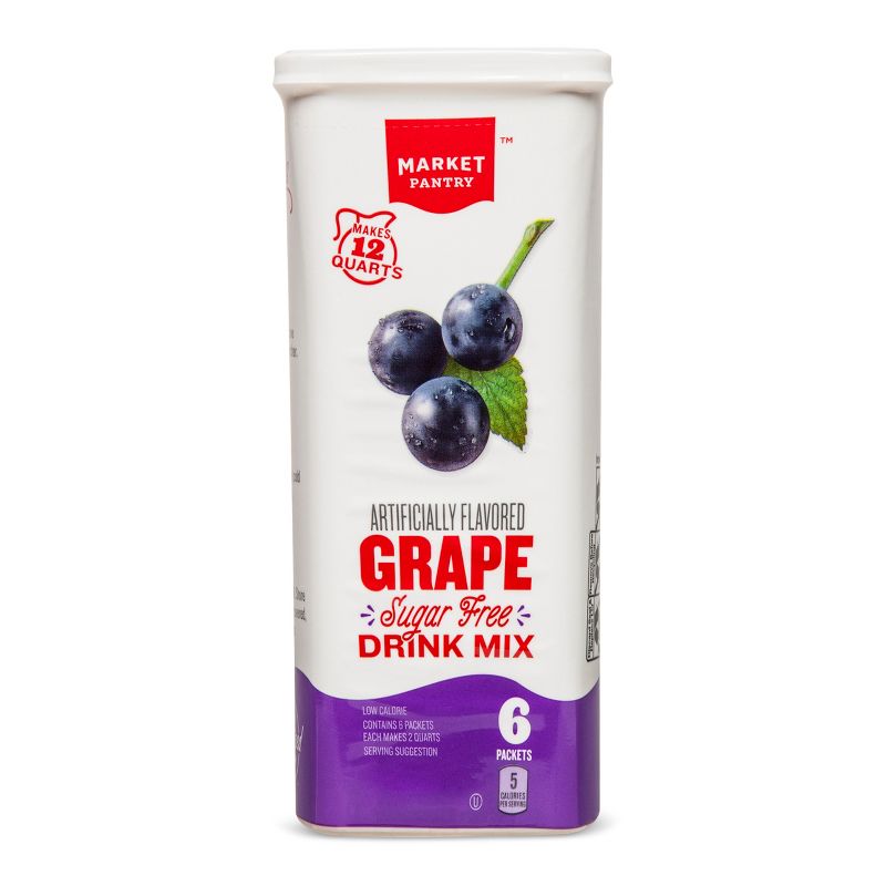 Sugar-Free Grape Drink Mix - 6ct - Market Pantry™