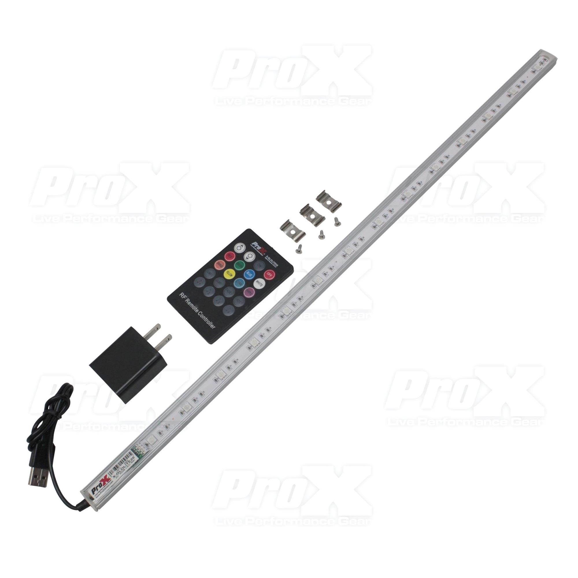 RGB Accent 20" Led Light Fixture - USB/Remote/Aluminum Body