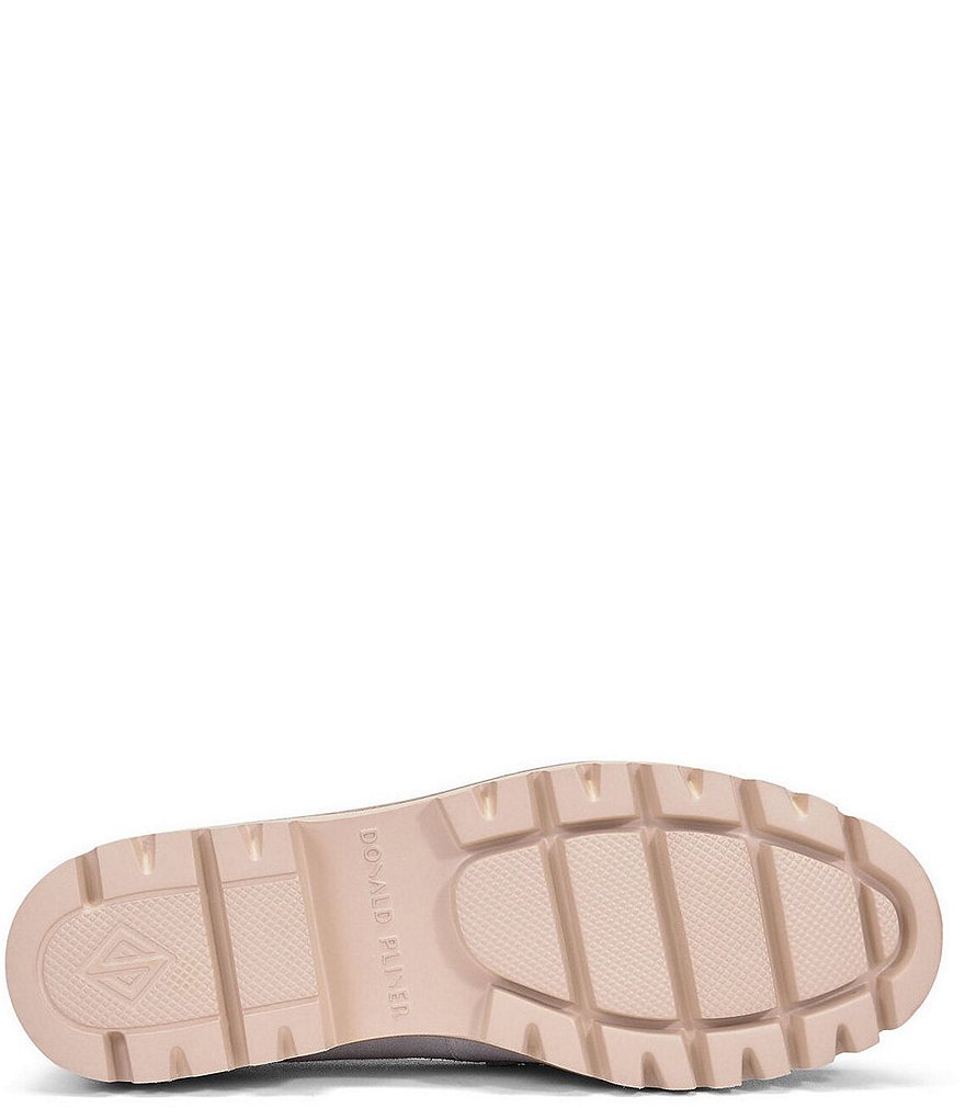 Donald Pliner Hope Suede Lugged Block Heel Loafers