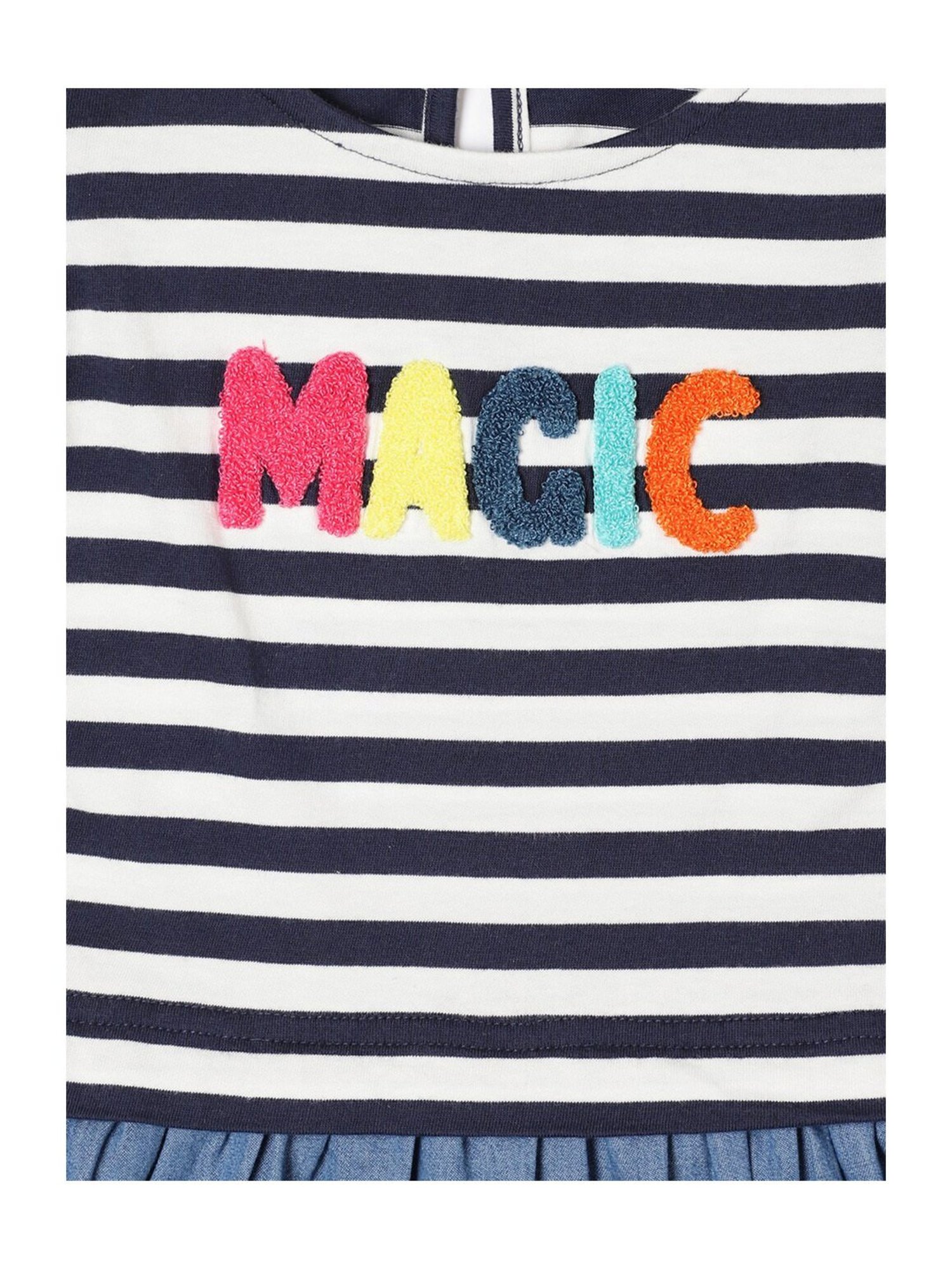 Allen Solly Junior Blue & White Striped Dress