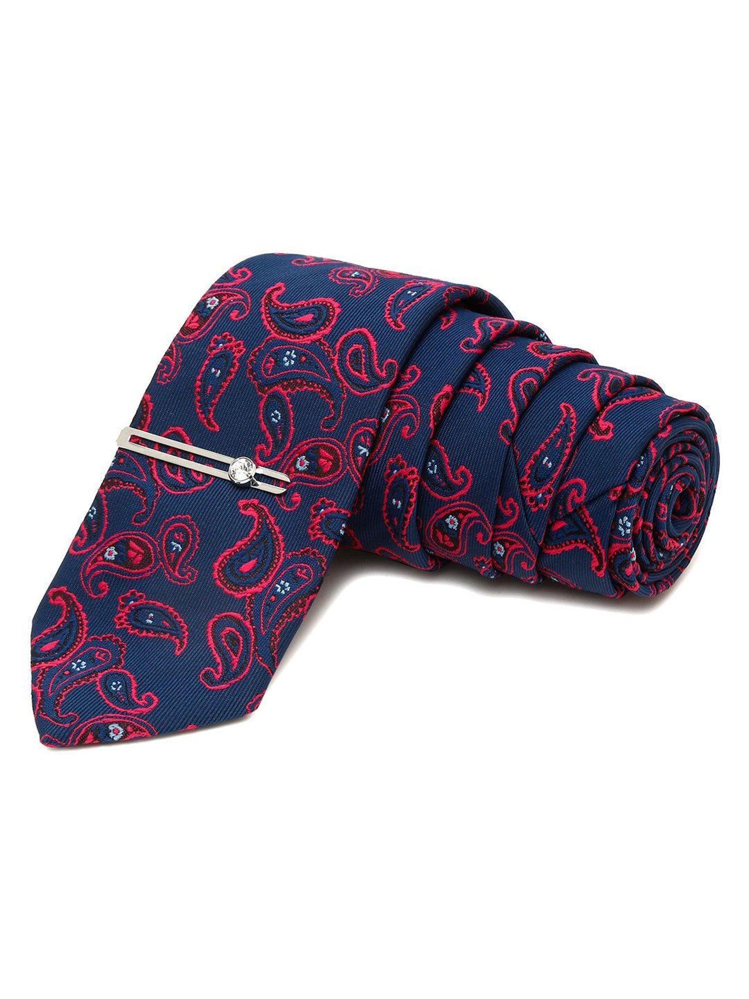 Louis Stitch Blue Printed Necktie Gift Set - Set of 3