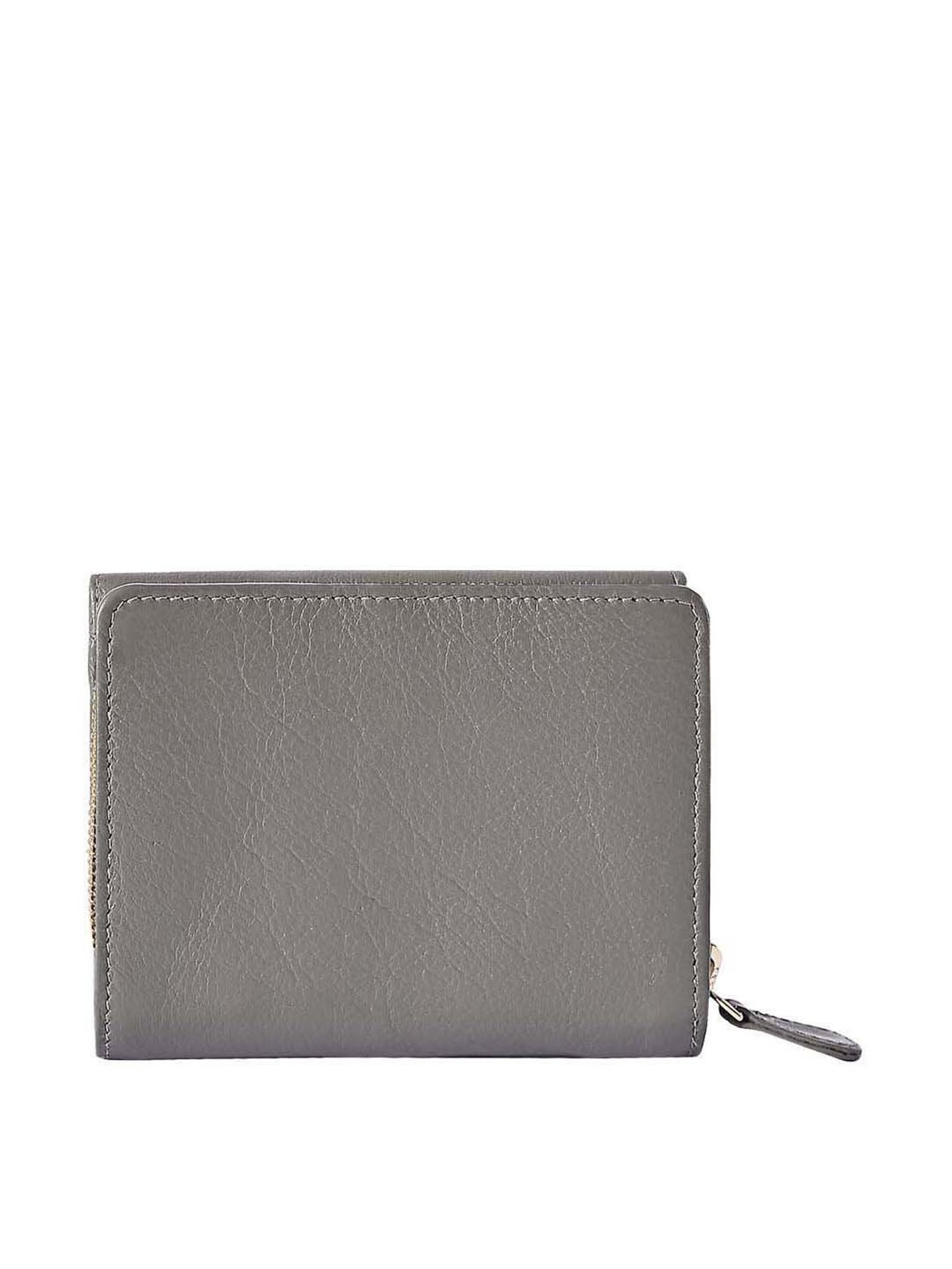 Louis Philippe Brown Casual Leather Money Clip Wallet for Men