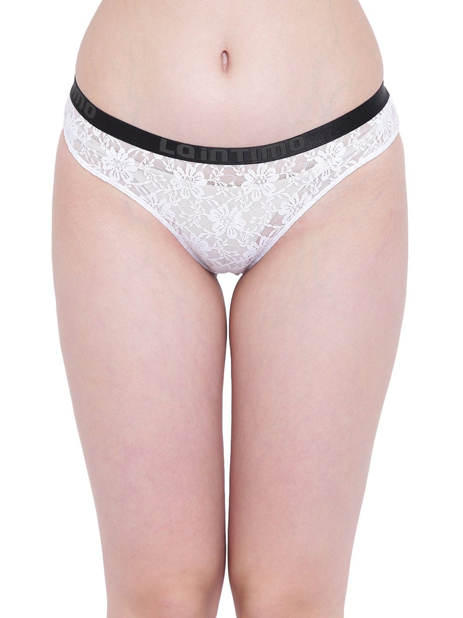 La Intimo White Lace Bikini Panty