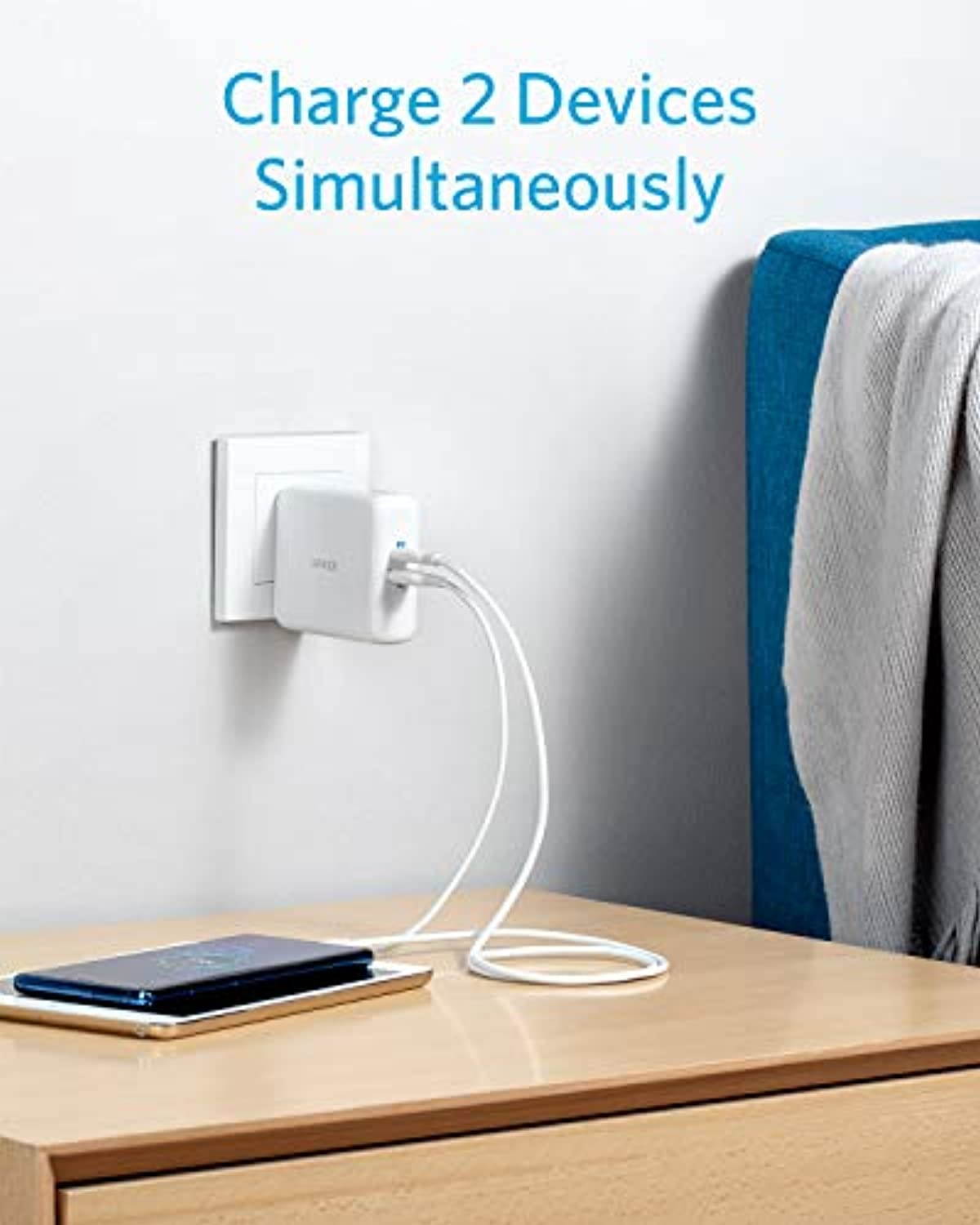 Anker PowerCore Fusion III PIQ 3.0, 18W USB-C Portable Charger 2-in-1 with Power Delivery Wall Charger for iPhone12?12Mini, 11, iPad, Samsung, Pixel and More (A1624)