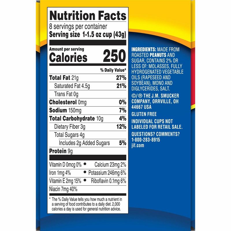 Jif Crunchy Peanut Butter To Go 12oz 8ct