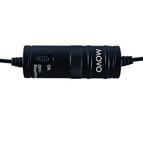 Movo Lavalier Omnidirectional Condenser Microphone with 20' Cable for Pentax K-5, K-3, K-50, K-30, 645D, 645Z, K-S1, K-S2 DSLR Cameras