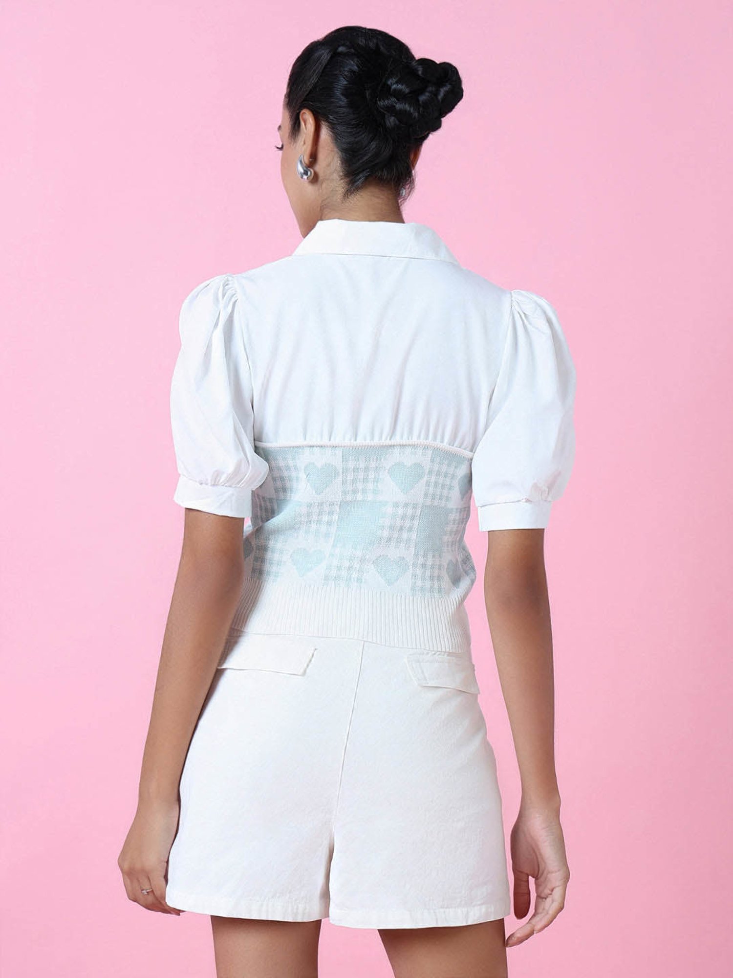 SHOWOFF Sea Green Printed Top