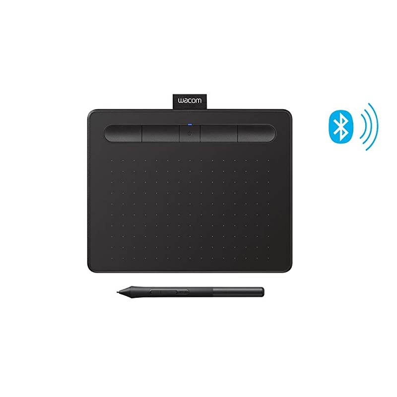 CTL4100WLK0 Intuos Wireless Graphics Drawing Tablet with Software Included, 7.9" X 6.3", Black