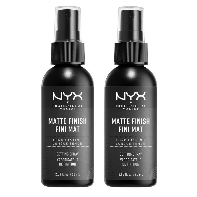 NYX Professional Makeup Matte Finish Face Setting Spray - Twin Pack - 4.06 fl oz