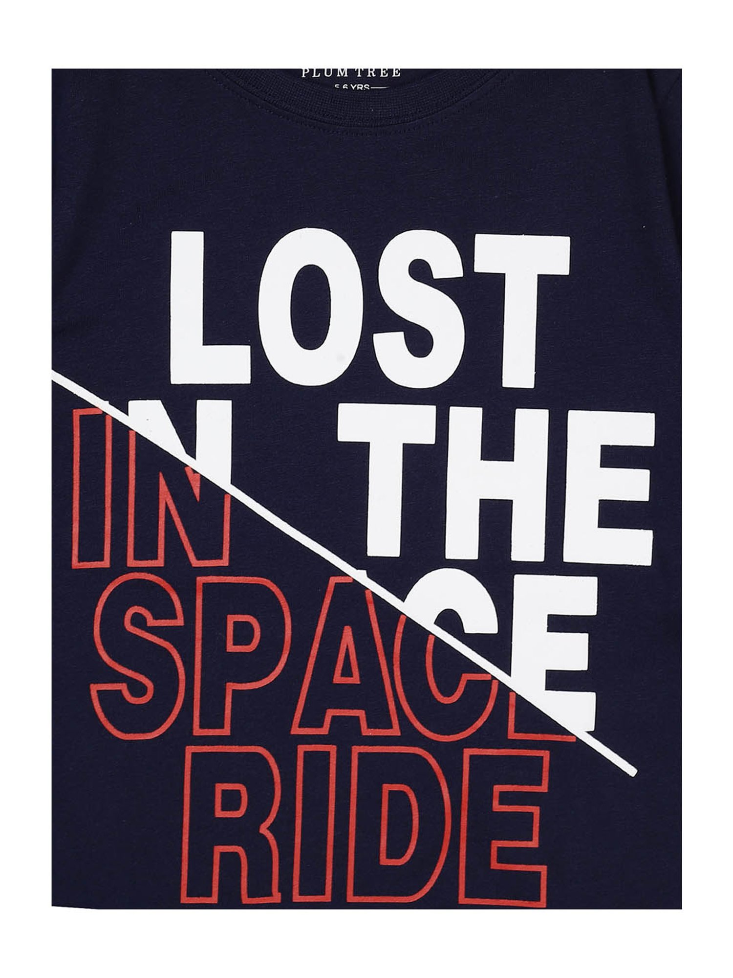 Plum Tree Boys Navy & White Printed T-Shirt (Pack Of 2)