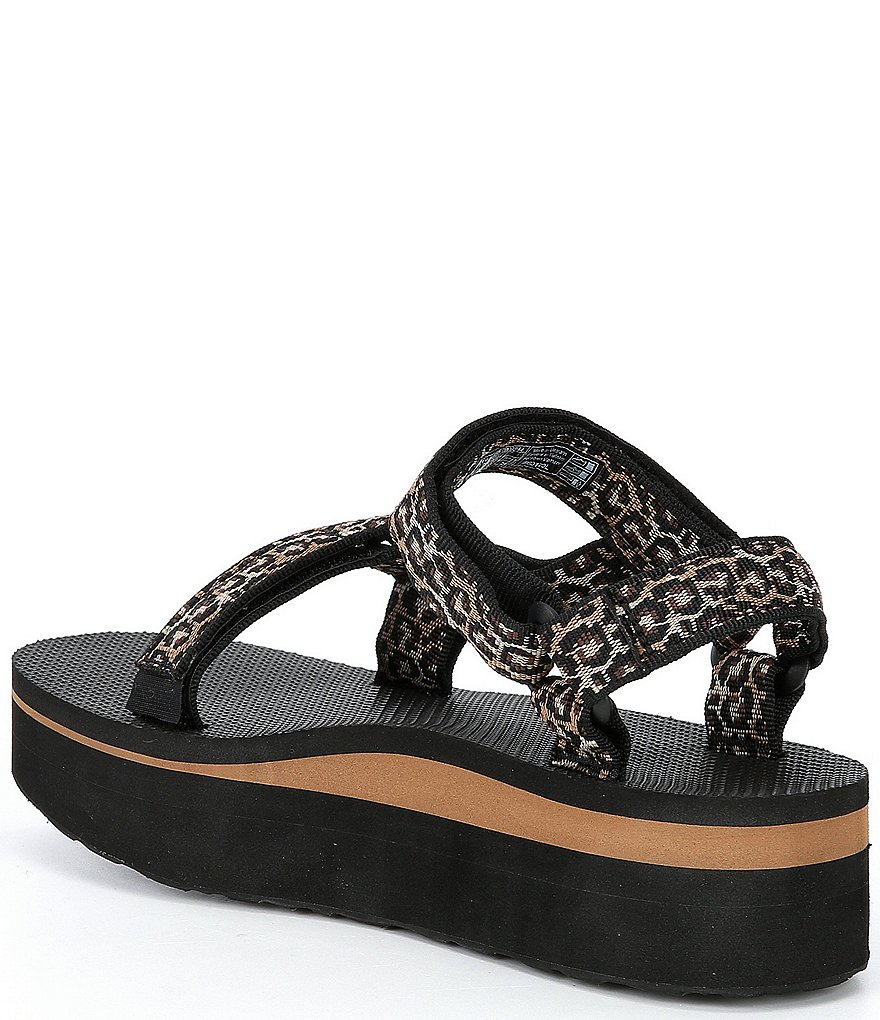 Aetrex Jillian Sport Leopard Print EVA Water Friendly Wedge Sandals