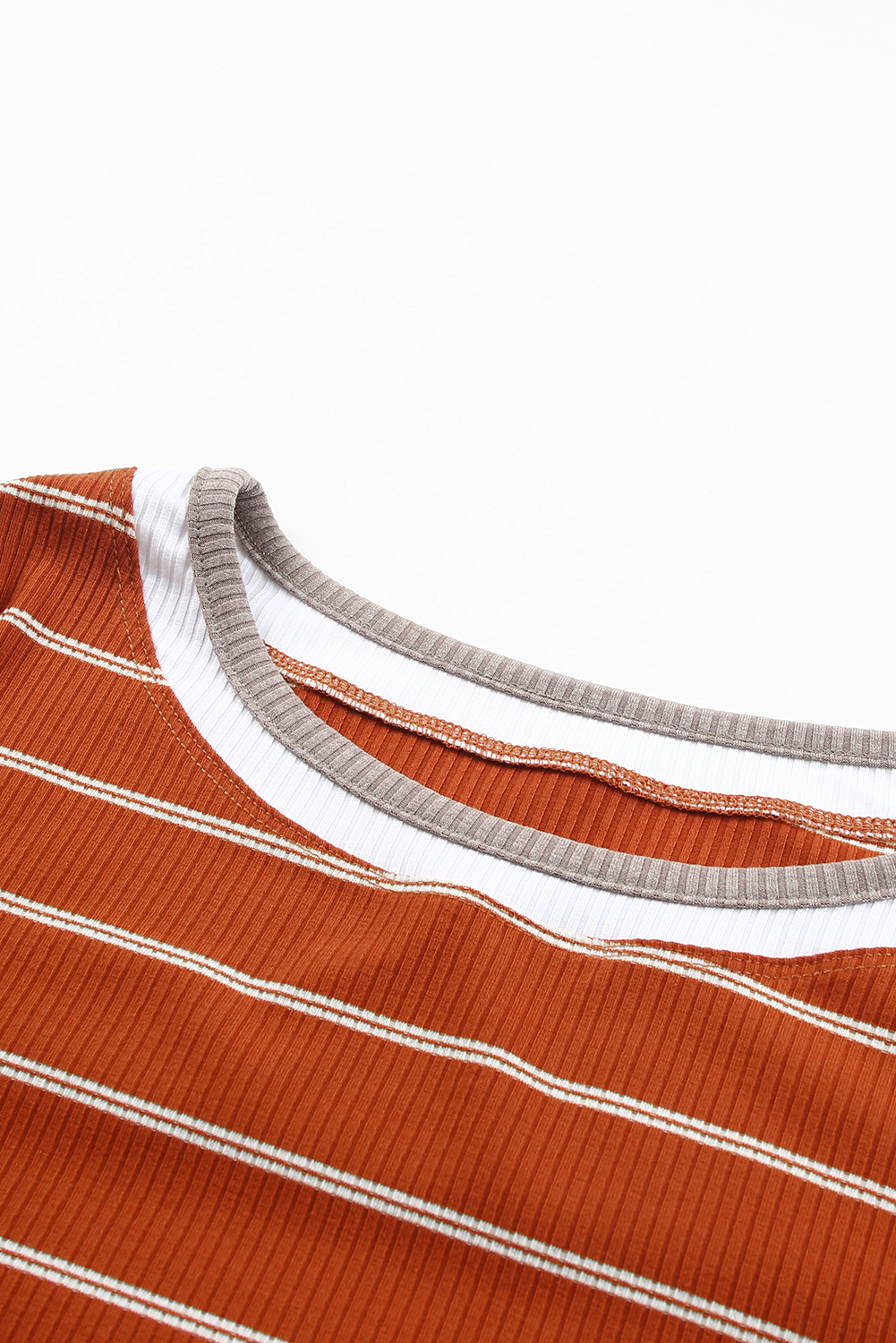 Gibson & Latimer Jewel Neck Basic Stripe Tee