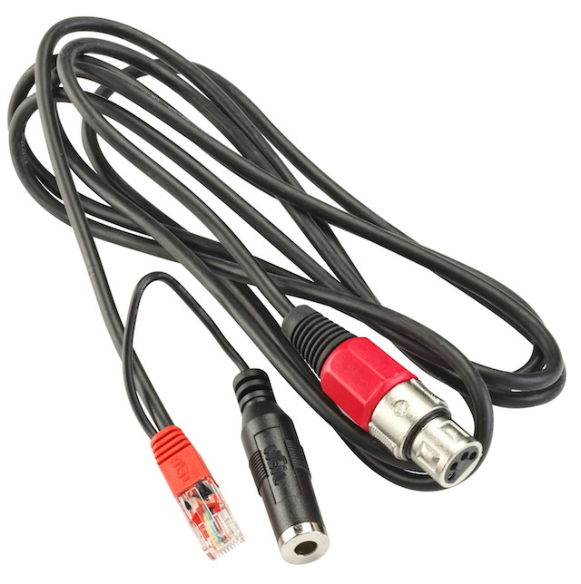 Heil Sound CC1-XLR-KM 3-Pin XLR to 8-Pin Modular Mic Adapter Cable for Kenwood