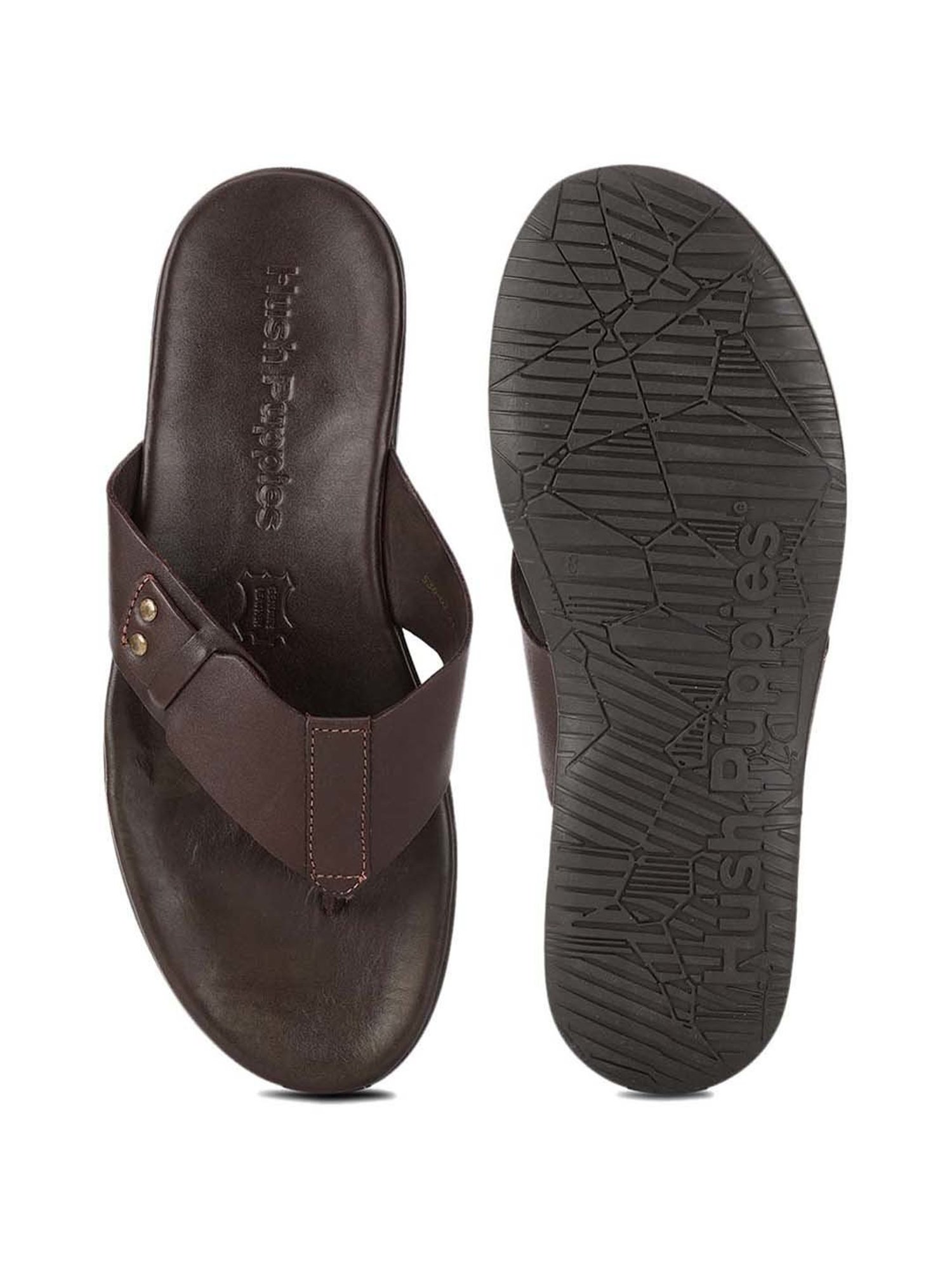 Hush Puppies by Bata Men's Chocolate Brown Thong Sandals