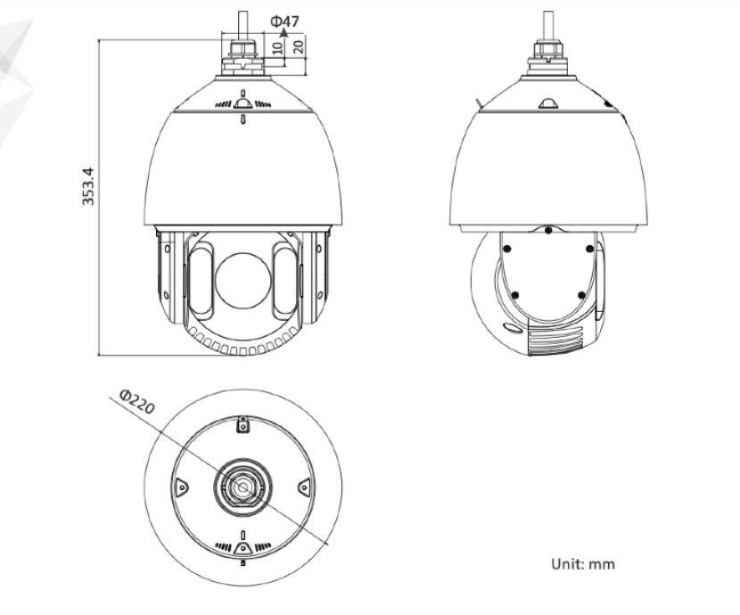 Original Hikvision International Edition PTZ IP Camera DS-2DE7425IW-AE 4MP 25X Network IR 150M PTZ Camera supports Hi-PoE H265+
