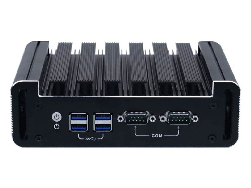 Fanless Mini PC Intel Core i3 6006U/i3 7100U Mini Computer 1*DDR4 1*M.2 NVMe SSD Mini PC Windows10 with Dual Lan HD DP USB 2COM 8GB Ram 128GB SSD
