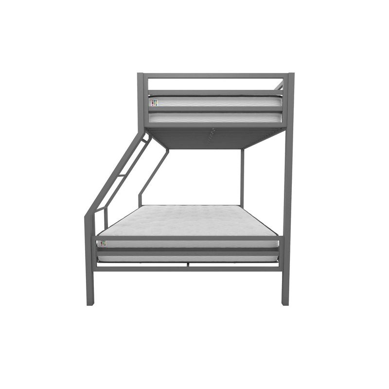 Twin Over Full Maxwell Metal Bunk Bed Gray - Novogratz