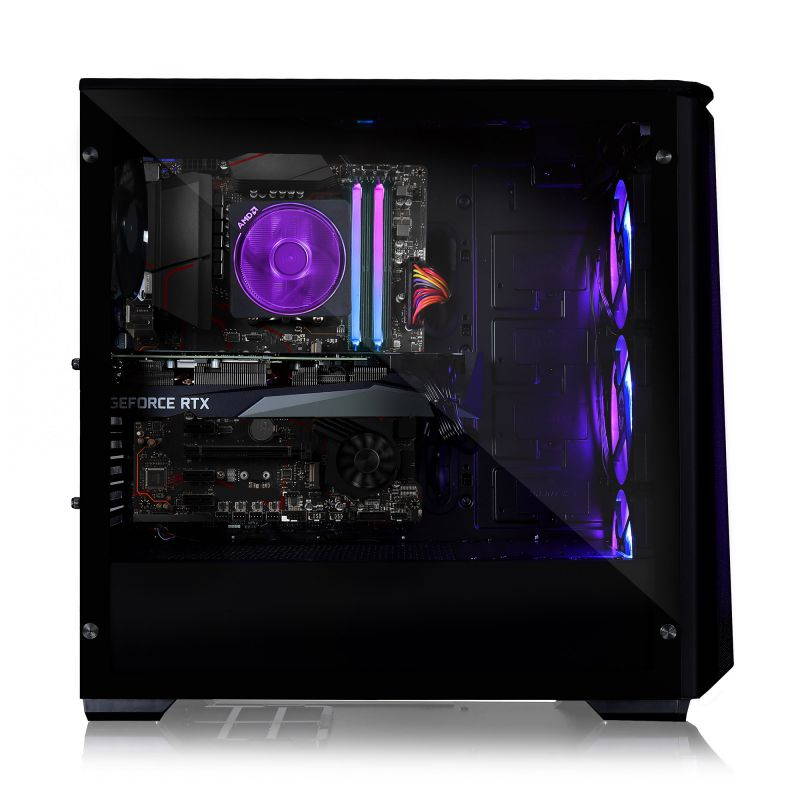 CLX SET Gaming Desktop - AMD Ryzen 7 3800X Processor, 16GB DDR4 Memory, NVIDIA GeForce RTX 3080 Graphics, 240 GB SSD, 2 TB HDD, WiFi, Windows 10 Home 64-bit