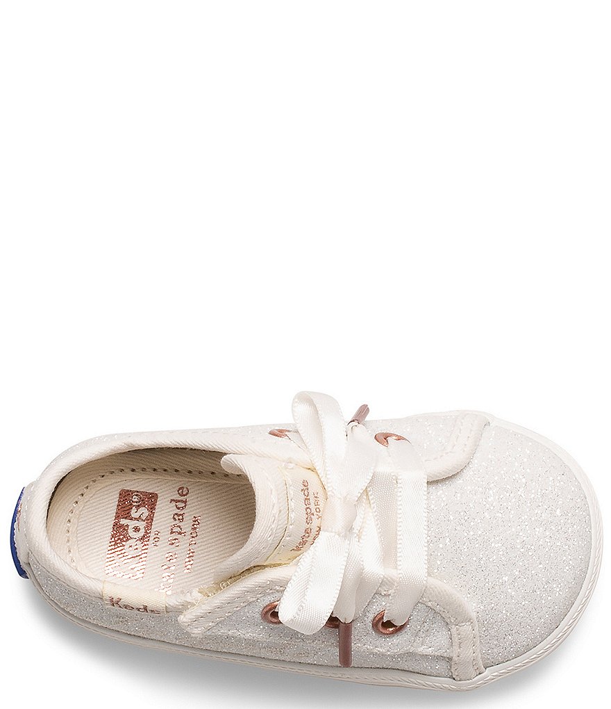 Keds for kate spade new york Girls' Kickstart Glitter Crib Shoes (Infant)